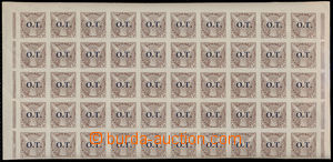 190775 -  Pof.OT3ST, 30h light brown with overprint O.T., 50ti-blok -