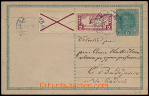 190787 - 1918 CPŘ3, předběžná rakouská dopisnice Karel 8h, dofr