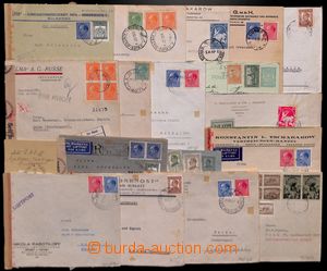 190789 - 1938-1944 selection of 18 entires sent to Sudetenland and Pr