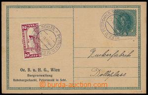 190793 - 1918 Maxa O3, předběžná rakouská dopisnice Karel 8h s f