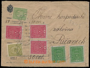 190849 - 1918 ZNAK VELKÝ FORMÁT 1916/17  money letter for 50.000K i
