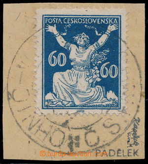 190907 -  PADĚLEK KE ŠKODĚ POŠTY  OR 60h modrá, F157, ŘZ 13