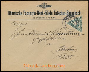190912 - 1918 SPĚŠNÉ TROJÚHELNÍK  firemní dopis zaslaný jako S