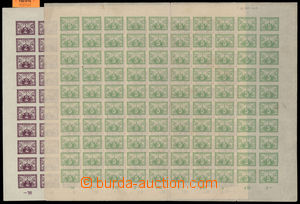 190916 -  Pof.S1 + S2, 2h violet and 5h light green, 2 complete 100 p