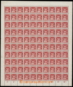 190927 -  Pof.151A, 20h red, comb perforation 14, whole 100 pcs of co