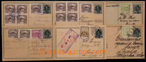 190990 - 1919-1920 CDV1, 2, comp. 6 pcs of uprated postcards Large Mo