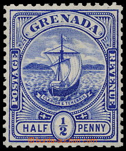 191005 - 1906-1911 ZT pro SG.77, Znak kolonie ½P v modré barvě