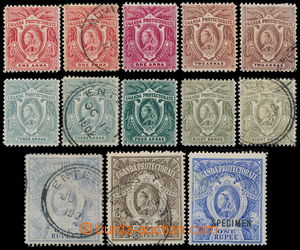 191045 - 1898 SG.84-91, Viktorie 1A-5Rp, komplet včetně barevných 