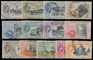 191057 - 1956 SG.210-222, Elizabeth II. 1/2P-1£; complete set, c