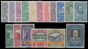 191101 - 1910 Ferch.161-177, Mi.161-177, Jubilejní 1h-10K; bezvadná