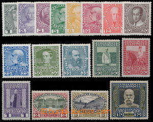 191102 - 1908 Ferch.139-156, Mi.139-156, Jubilejní 1h-10K; bezvadná