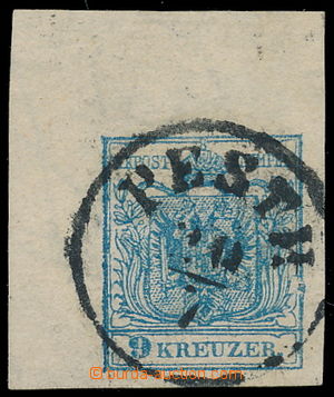 191107 - 1850 Ferch.5 HPIIIa, Znak 9Kr, rohový kus s průsvitkou na 