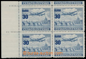 191119 - 1949 Pof.L32KH ST, overprint provisory 30/50Kč, corner blk-