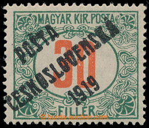 191151 -  Pof.139, Červené číslice 30f, IV. typ přetisku; zk. Ke