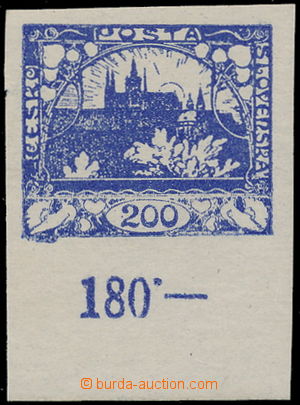 191178 -  Pof.22b, 200h blue with lower margin and počitadle, nice d