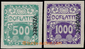191201 - 1919 Pof.DL12vz and DL13vz, Ornament 500h and 1000h imperfor