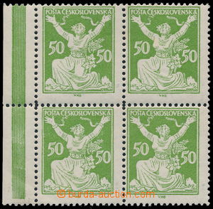 191208 -  Pof.156B, 50h green, line perforation 13¾;, marginal b