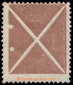191213 - 1858 Ondřejský kříž malý z archu 10Kr II. typ, hnědý