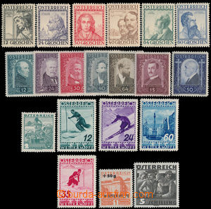 191223 - 1932-1936 Mi.544, 545-550, 591-596, sestava sérií Seipel *