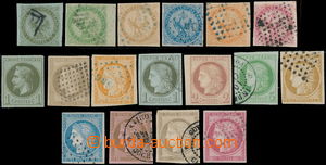 191261 - 1859-1872 sestava 17ks známek. Mi.1-6, 7, 8, 13, 14, 17-19,