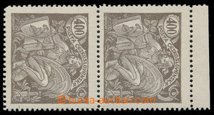 191293 -  Pof.167 ST, 400h brown, marginal vertical pair with joined 