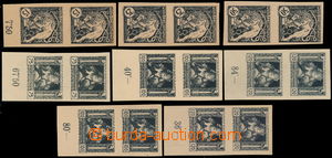 191342 -  PLATE PROOF  comp. 8 pcs of plate proofs in black color, co
