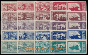 191357 - 1919 Design on/for Charitable stamps stamp., complete set 25