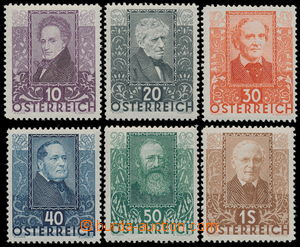 191361 - 1931 Mi.524-529, Básníci; kompletní série; kat. 200€