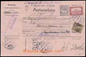 191381 - 1918 celá peněžní poštovní poukázka 2f, V. vydání 1