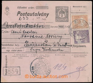 191409 - 1919 TURUL  větší díl uherské poštovní průvodky vyfr