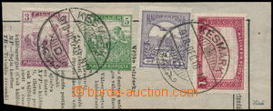 191417 - 1918 TURUL  výstřižek z celinového telegramu vyfr. mj. j