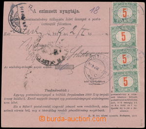 191467 - 1919 DOPLATNÍ ČERVENÉ ČÍSLICE větší uherské celinov