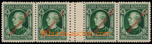191514 - 1939 Alb.M23C(4), Hlinka 50h green, horiz. 4-stamp gutter., 