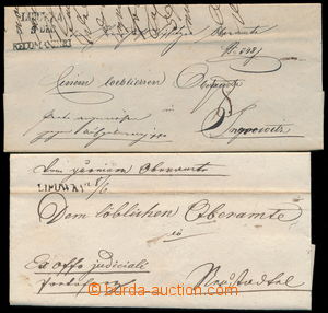 191617 - 1840 CZECH LANDS/ letter with brown LIPUWKA and hand-made da