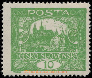 191628 -  Pof.6C IIr, 10h green, line perforation 13¾;, type II 