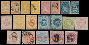 191639 - 1859-1873 Mi.1Ib, 1IId, 2I, 3IIa, 7, 9, 10, 12, 14, 16, 18II