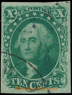 191665 - 1851 Sc.14II, Washington 10C zelená, II. typ, nezoubkovaná