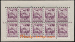 191696 - 1951 Pof.PL L34, Lázně 10Kčs, deska A, 1. náklad; kat. 2