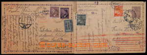191738 - 1941-1944 CDV9, CDV16, comp. 2 pcs of PC addressed to Zahran