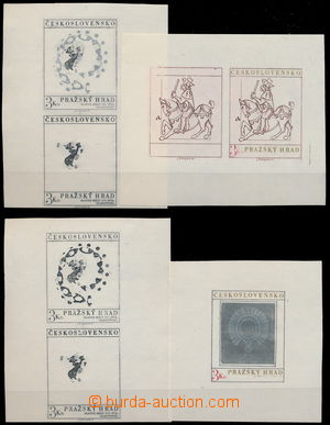 191748 - 1974 PATISKY  Pof.2084, Prague castle 3Kčs, comp. of 10 con