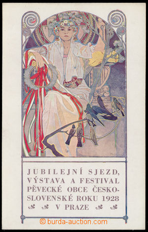 191777 - 1928 MUCHA Alfons (1860-1939), Jubilejní sjezd, výstava a 