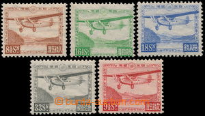 191827 - 1929-1934 Mi.195-198, 204, Letecké 8½S - 33S + dodatko
