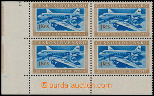 191854 - 1953 Pof.767 plate variety, Transport 1Kčs, LL corner blk-o