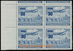191864 - 1949 Pof.L32KH ST, overprint provisory 30/50Kč, corner blk-