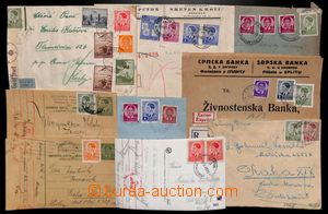191956 - 1940-1941 comp. of 15 entires mainly addressed to Bohemia-Mo