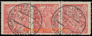 191984 -  Pof.173A, 100h červená, ŘZ 13¾, svislá 3-páska, p