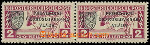 192023 - 1918 Pof.RV20, Prague overprint I (Small Emblem), 2h special