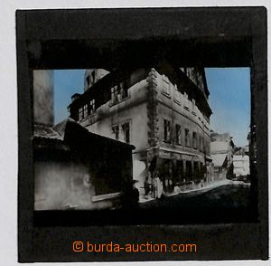 192095 - 1900 PRAHA - JUDAICA, zaniklé židovské ghetto, diapozitiv