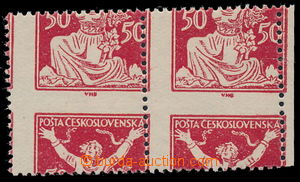 192151 -  Pof.155, 50h red, pair with very shifted perf to picture of