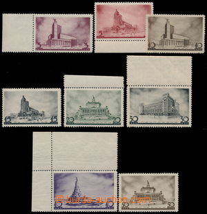 192164 - 1937 Mi.558A-565A, Architecture of Moscow 3 K - 50K, perf 12